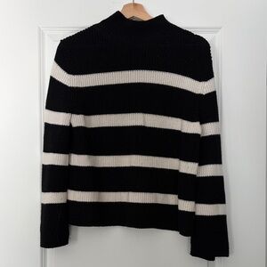 Black and White Striped Sweater